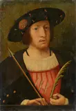 Portrait of a Man by German School around 1520 & 1530, Oil on panel (parquetted), sold May 2023