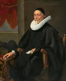 Jan Anthonisz. van Ravesteyn, Portrait of a 76 year old Preacher, Oil on canvas (relined)