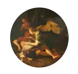 attributed to Giovanni Francesco Romanelli, Diana and Endymion, Oil on canvas (relined)