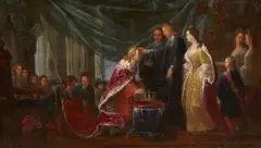 Bernhard Rode, The Anointing of King Frederick I in Prussia on 18th January 1701 in the Palace Church of Königsberg, Oil on canvas (relined)