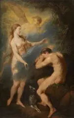 Bernhard Rode, The Expulsion from Paradise, Oil on canvas