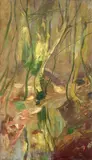 Karl Hagemeister, Waldlandschaft mit Bachlauf (Golmer Luch)