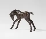 Sich leckendes Fohlen by Renée Sintenis, 1928, Bronze, sold Dec 2022