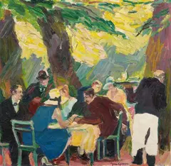 Josse Goossens, Im Park, 1910/1920s, Oil on canvas
