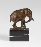 Elefant by August Gaul, 1915, Bronze, sold Dec 2022