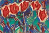 Rote Tulpen by Christian Rohlfs, 1916, Water tempera on watercolour card, offered Dec 2022