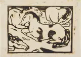 Franz Marc, Ruhende Pferde