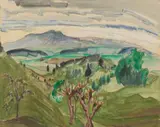 Erich Heckel, Abendliche Landschaft