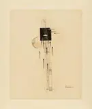 Ella Bergmann-Michel, The lection of light, 1923, Colour and black pen and India ink drawing over pencil on detail paper, collaged, varnished and mounted on card