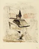 Johanna Schutz-Wolff, Ohne Titel, 1961, Monotype on fine Japan paper