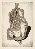 Johanna Schutz-Wolff, Frau, 1958, Woodcut on fine Japan paper
