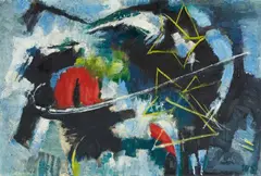 Moira by Werner Scholz, Circa 1960s, Oil on card, offered Dec 2022
