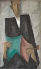 Lesender Mann mit Pfeife by Peter Herkenrath, 1945, Oil on canvas, offered Dec 2022