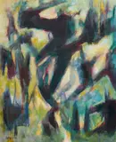 Antonio Corpora, Vegetale, 1957, Oil on canvas