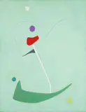 Max Ackermann, Untitled (Abstrakte Komposition), 1953, Oil and tempera on canvas