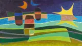 Werner Drewes, Strange Encounter, 1966, Oil on canvas