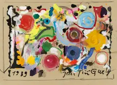 Jean Tinguely, Untitled, 1989, Acrylic, gouache and felt tip pen on paper