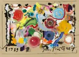 Jean Tinguely, Untitled, 1989, Acrylic, gouache and felt tip pen on paper