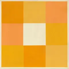 Max Bill, vier gelbe paare im weissen feld, 1966/1967, Oil on canvas