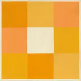 Max Bill, vier gelbe paare im weissen feld, 1966/1967, Oil on canvas