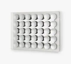 Adolf Luther, Untitled, Around 1969, Mirror object: 35 concave mirrors on mirror/metal backing. In a plexiglass box