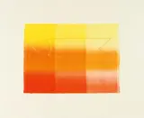 Heinz Mack, Der Goldfisch, 1977, Coloured wax crayon on colour offset on paper