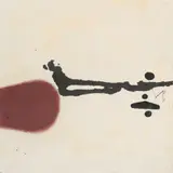 Victor Pasmore, Point of Contact, 1979, Ink and pastels on Japan paper on wood