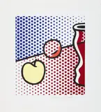 Roy Lichtenstein, Still Life with Red Jar, 1994, Colour screenprint on card