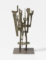 Otto Herbert Hajek, Räumliche Konstruktion 17, 1956, Bronze with black patina. Approx