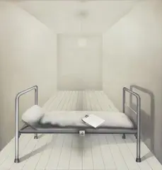 Bett No. 4 by Eberhard Günther Willikens, 1972, Acrylic on canvas, sold Dec 2022