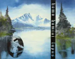Martin Eder, Untitled (Homo homini lupus), 1994, Oil on canvas