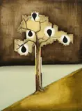 Benedict Hipp, Prunus Lux, 2009, Oil on wood
