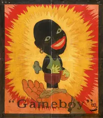 Michael Ray Charles, Forever Free (Gameboy), 1998, Acrylic latex on card