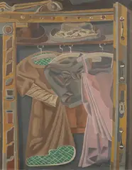 Der Kleiderschrank by Bruno Goller, 1947, Oil on canvas, sold Dec 2022