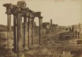 Frédéric Flachéron, Temple of Saturn, Roman Forum, Probably 1852, Salt print