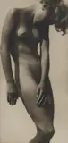 Rudolf Koppitz, Akt, 1928, Vintage gelatin silver print (photo postcard, unposted)