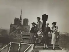 Jean Moral, Sur les toits de Paris, 1937, Vintage gelatin silver print on Agfa-Brovira paper