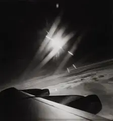 Flug auf der Nordpol-Route by Hannes Kilian, 1960s, Vintage ferrotyped gelatin silver print on Agfa paper, sold Dec 2022