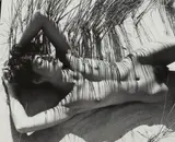 Herbert Matter, Nude on the beach (Mercedes Matter), 1940, Vintage or early gelatin silver print