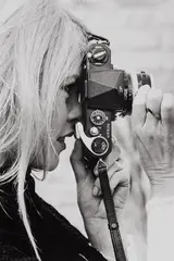 Jacques Héripret, Brigitte Bardot au Nikon, 1968, Gelatin silver print, printed later