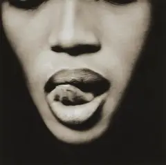 Anton Corbijn, Naomi Campbell (lips), London, 1993, Gelatin silver print (lith print)