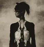 Schiaparelli Jacket with Tinsel and Glass by Irving Penn, 1974, Platinum-palladium print. 49.9 x, offered Dec 2022