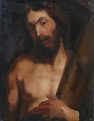 Christ Carrying the Cross by Flemish School 17th century, Oil on panel, Antwerp panealmaker´s mark of the period, offered Nov 2022