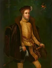 studio of Anthonis Mor, Portrait of Alessandro Farnese, Oil on panel (parquetted)