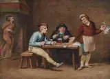 Johann Heinrich Wilhelm Tischbein, Drinkers in a Rustic Interior