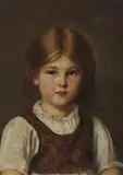 Franz Defregger, Portrait of a Girl