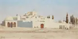 Richard Fuchs, Large Arabic Estate in Manuba (Tunisia), Oil on panel
