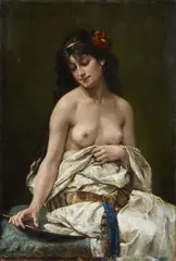 Bernard de Gironde, Young Woman, Oil on canvas (relined)