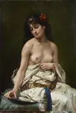 Bernard de Gironde, Young Woman, Oil on canvas (relined)