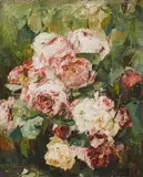 Georges Jeannin, Peonies, Oil on canvas